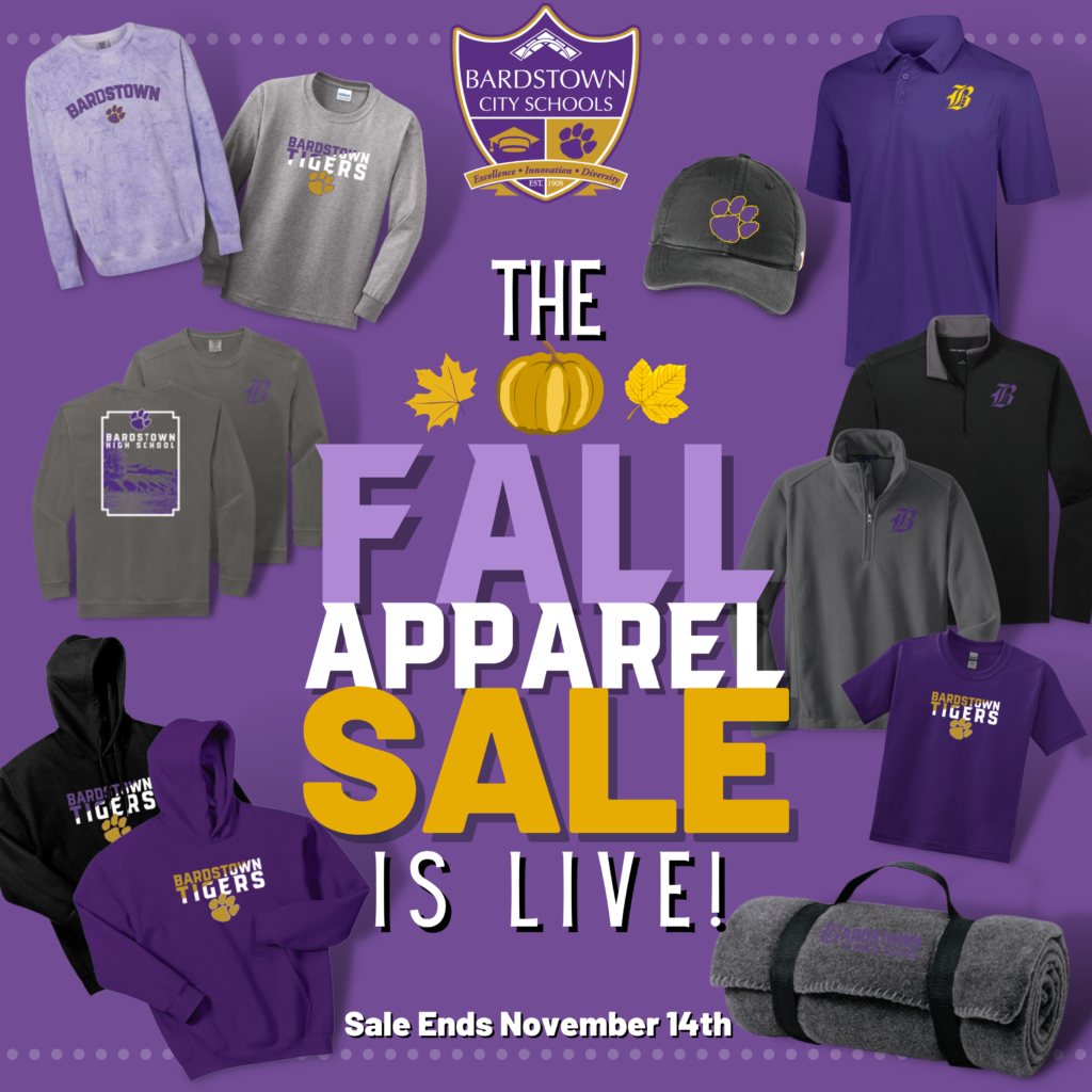 Shop our new BCS Fall Spirit Wear Sale through our online store!